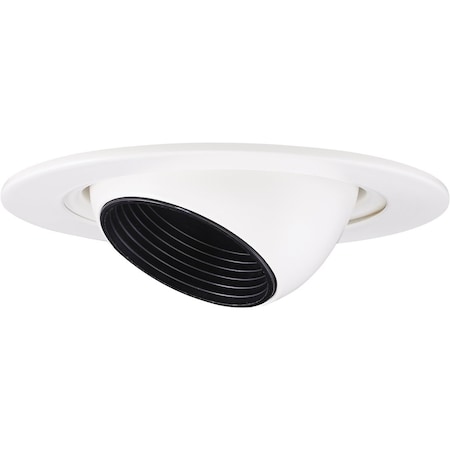 Elco Lighting 4 Adjustable Eyeball with Baffle Trim" EL1498W